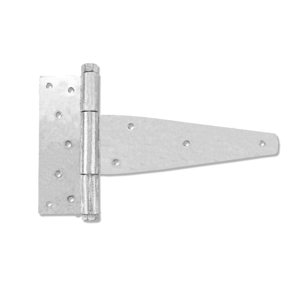 silver finished heavy-duty door hinge