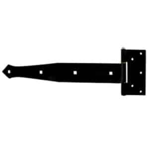 16" Heavy-Duty Strap Hinge, Powder-Coated Black