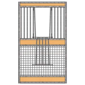 Oxford Welded Full Grill V-Door - Powder-Coated Black