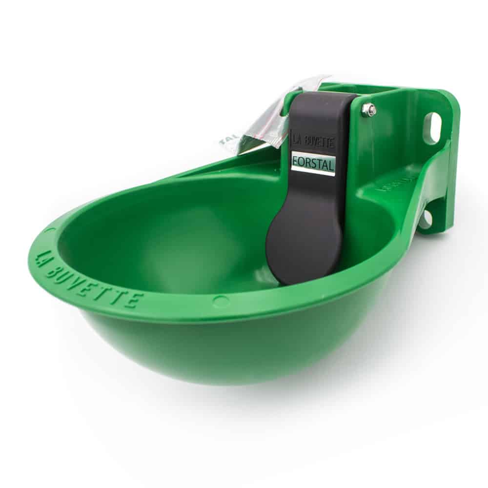 Push Paddle Stall Waterer, Green