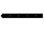 24" Madison Decorative Back Plate, Powder-Coated Black