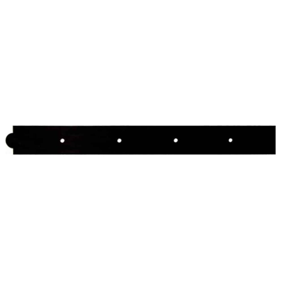 24" Madison Decorative Back Plate, Powder-Coated Black