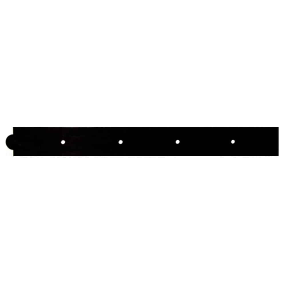 24" Madison Decorative Back Plate, Powder-Coated Black
