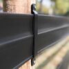 black line post bracket