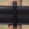 black line post bracket