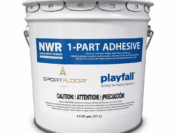 Sport floor paver adhesive 4 gallon container