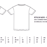 Next Level 6210 Size Chart