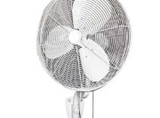 24" Indoor/Outdoor Oscillating Wall Mount Fan, White
