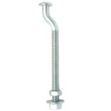 Premium Track 1/2" x 6-1/2" Offset Trolley Bolt & Nuts, Zinc-Plated