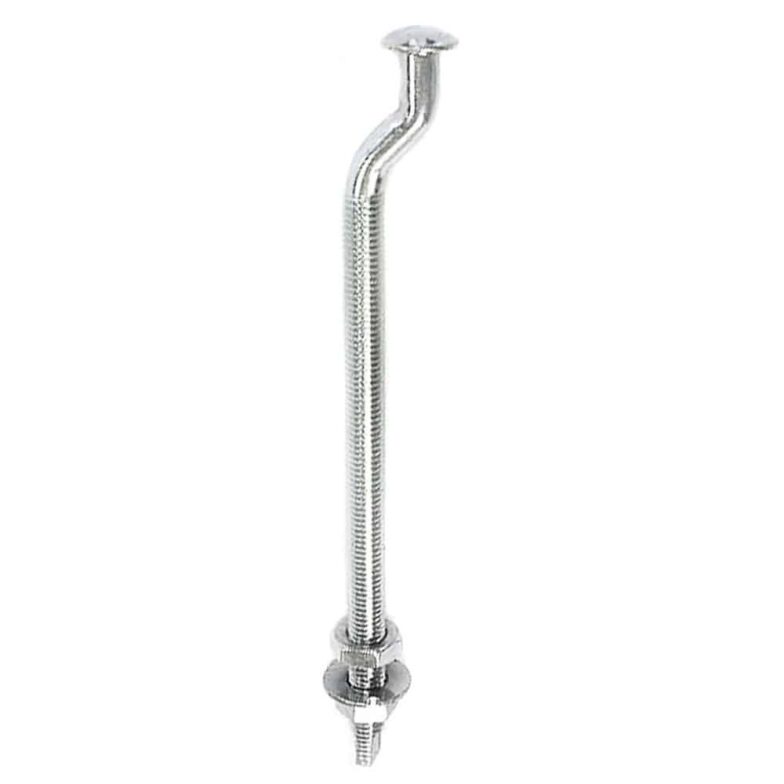 Premium Track 1/2" x 9" Offset Trolley Bolt & Nuts, Zinc-Plated