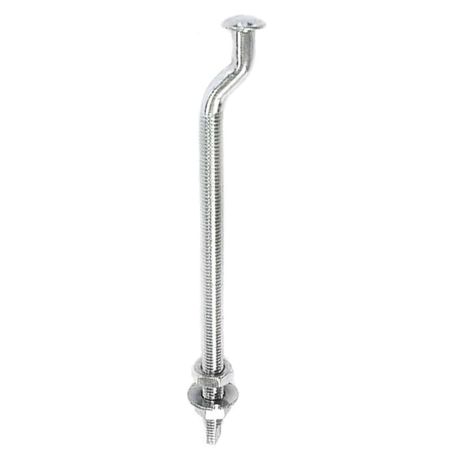 Premium Track 1/2" x 9" Offset Trolley Bolt & Nuts, Zinc-Plated