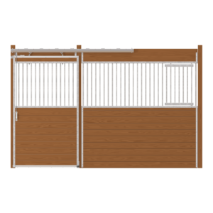 Oxford Stall Front with Grill Top Door & Feed Door