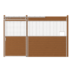 Oxford Stall Front with Grill Top Door & Feed Opening