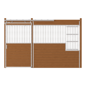 Oxford Stall Front with Grill Top Door & Large Feed Door