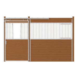 Oxford Stall Front with V-Door & Feed Door