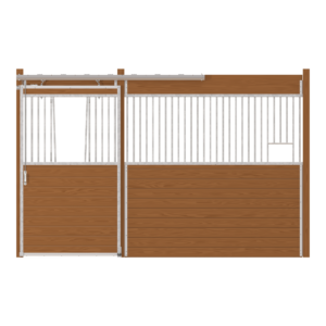 Oxford Stall Front with V-Door & Feed Opening