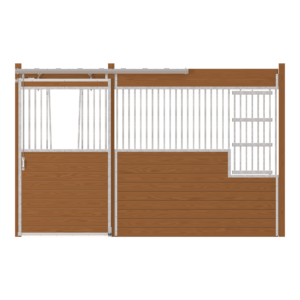 Oxford Stall Front with V-Door & Large Feed Door