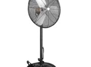 Heavy-Duty Oscillating Pedestal Fan, Black