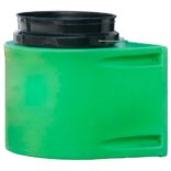 Poly Insulated Bucket Holder with 5-Gallon Bucket, Black & Green