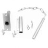 Sliding Door Pin Lock Latch Kit, Zinc-Plated