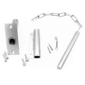 Sliding Door Pin Lock Latch Kit, Zinc-Plated