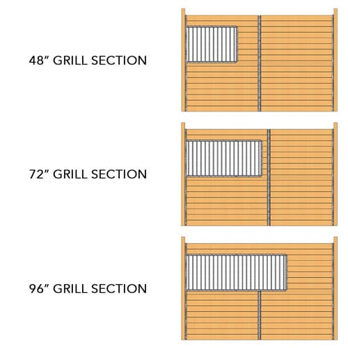 10' or 12' Derby Stall Privacy Partition Kit, Galvalume