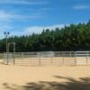 60' galvanized round pen with ride-through entry