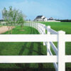 white PVC Fence