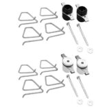 1.5" Electric Tape Corner Tensioners, 2-Pack white and black