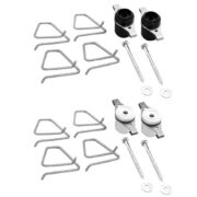 1.5" Electric Tape Corner Tensioners, 2-Pack white and black