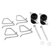 1.5" Electric Tape Corner Tensioners, 2-Pack in black