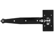 Rockwood Heavy-Duty Adjustable Strap Hinge, Powder-Coated Black