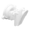 Round Rod 1.5" Tape Insulators, 25-Pack, White