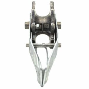 extreme closeup of tensioner end