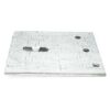 Premium Track Flush Top Mount Bracket, Galvalume