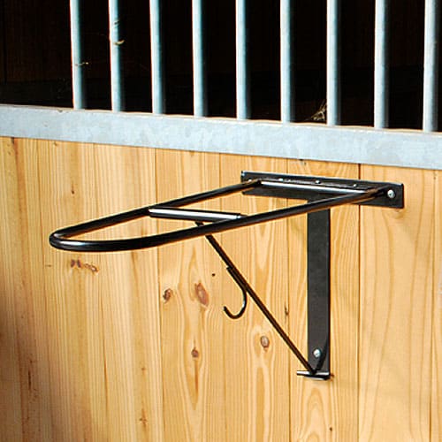 Folding Saddle Rack, Powder-Coated Black