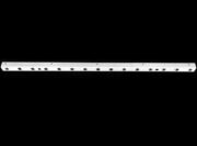 48" Stall Door Top Grill Channel, Galvalume