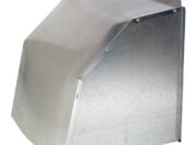 Shutter Fan Weather Hood, Galvanized