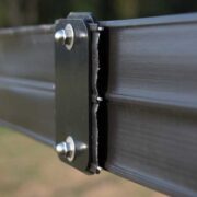 3/4 view of installed splice bracket