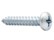 1/4" x 1-1/2" Phillips Pan Head Stay Roller Screw, Zinc-Plated
