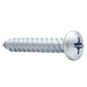 1/4" x 1-1/2" Phillips Pan Head Stay Roller Screw, Zinc-Plated