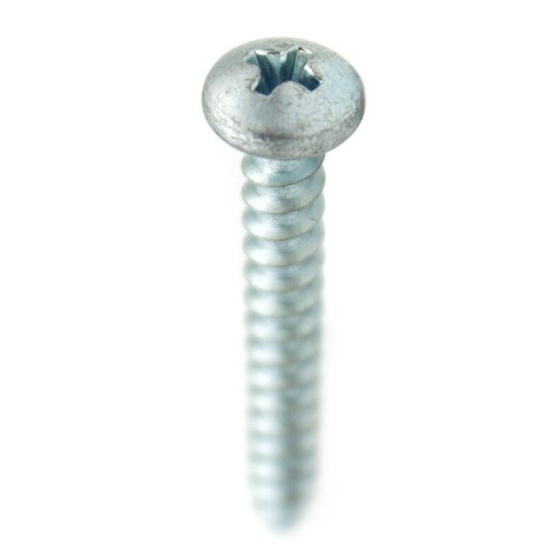 #10 x 1-1/2" Phillips Pan Head Premium Track Bracket Screw, Zinc-Plated