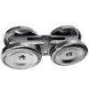 Square Track Trolley with 1/2" x 4" Bolt, Galvanized