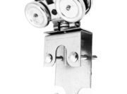 90° Square Track Trolley & Door Hanging Kit, 2-Pack, Galvanized