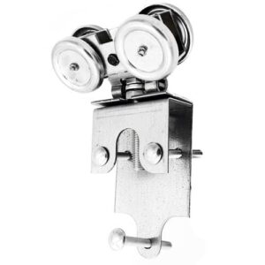 90° Square Track Trolley & Door Hanging Kit, 2-Pack, Galvanized
