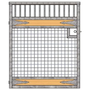 Tuscany Mesh Stall Door - Arrows