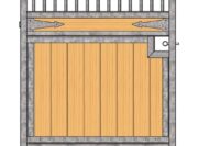 Tuscany Wood Stall Door - Arrows