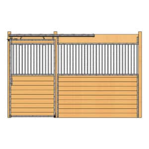 Oxford Stall Front with Grill Top Door