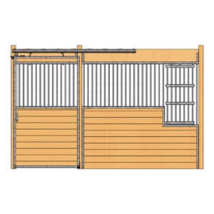 Oxford Stall Front with Grill Top Door & Large Feed Door