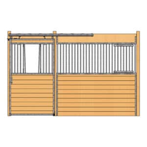 Oxford Stall Front with V-Door & Feed Door